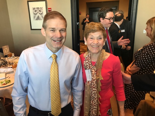 Rep. Jim Jordan and author Nancy Thorner