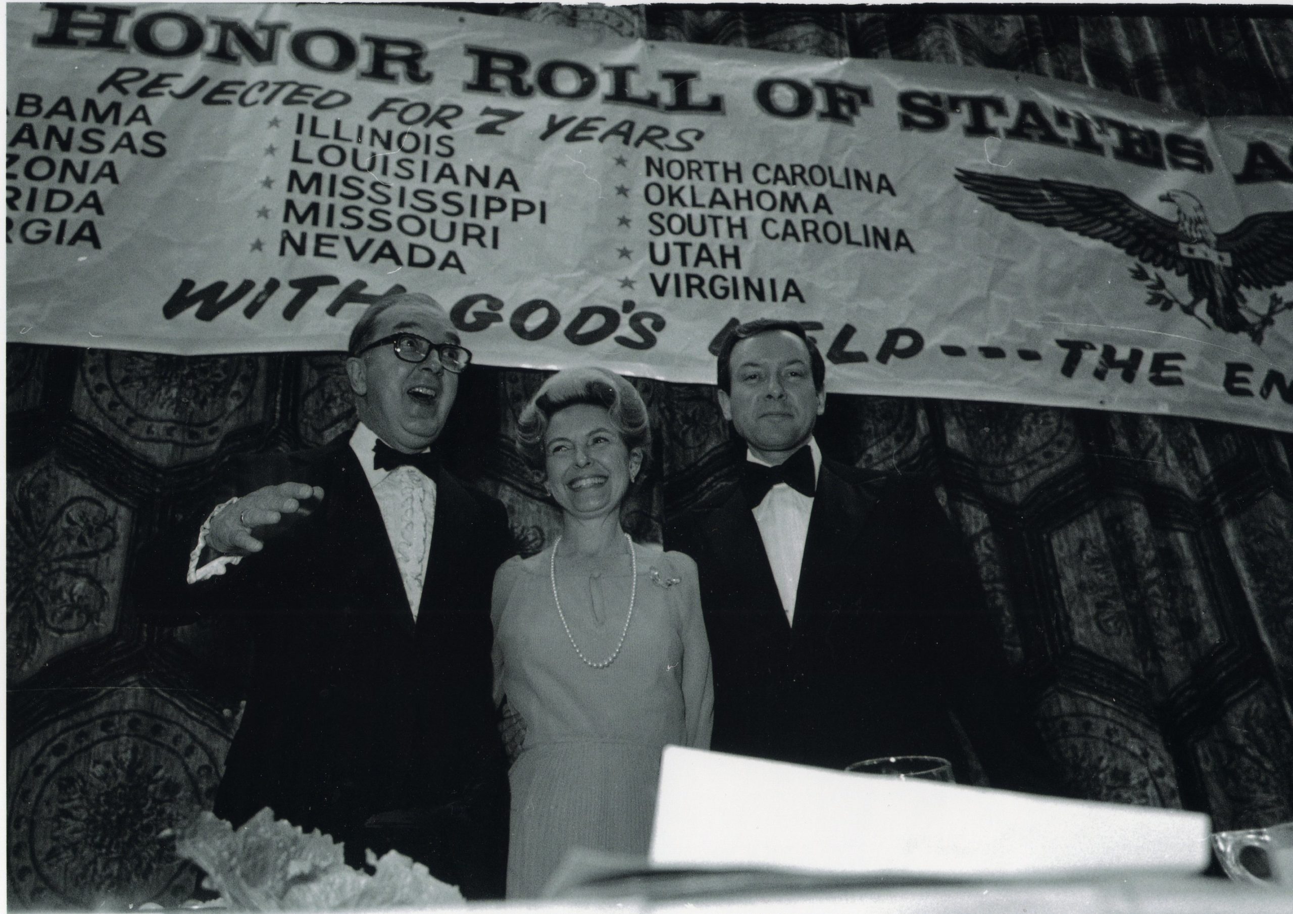 celebration of the official end of the ERA, March 22, 1979 with Phyllis Schlafly, Jesse Helms and Orrin Hatch