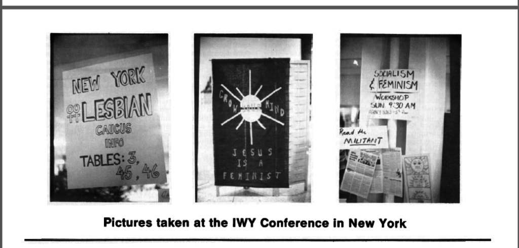 Pictures taken at the IWY Conference in New York, Phyllis Schlafly Report, August 1977 Section 2