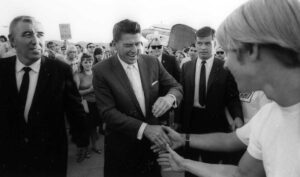 Ronald Reagan meeting Americans 1966